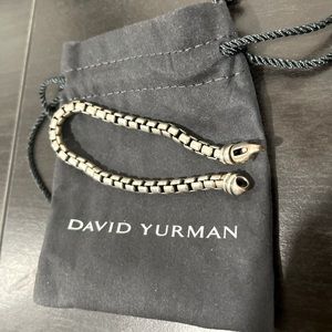 David Yurman Men's Large 5mm Box Chain Bracelet 8”L  w/pouch/box